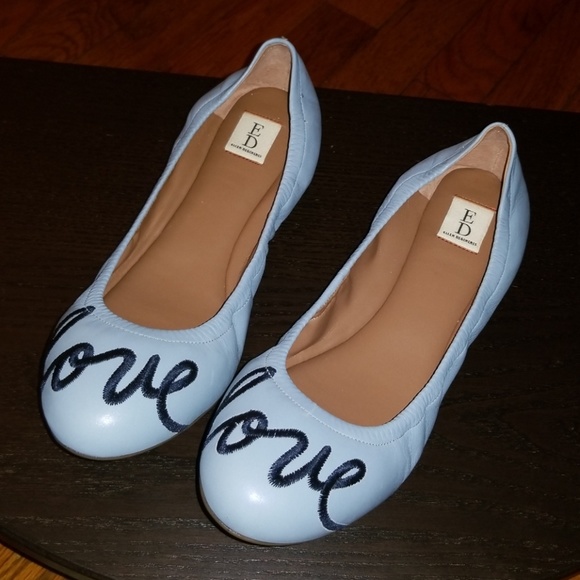 Ellen Degeneres Shoes Leather Love Ballet Flats So Poshmark